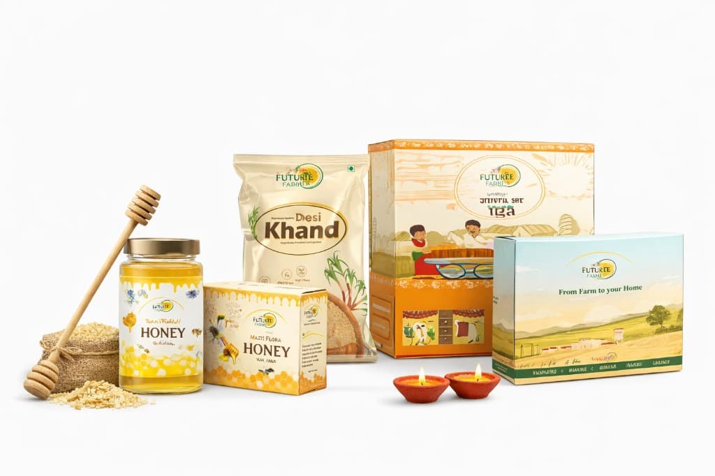 Honey and Desi Khand range for Futuree Farmer
